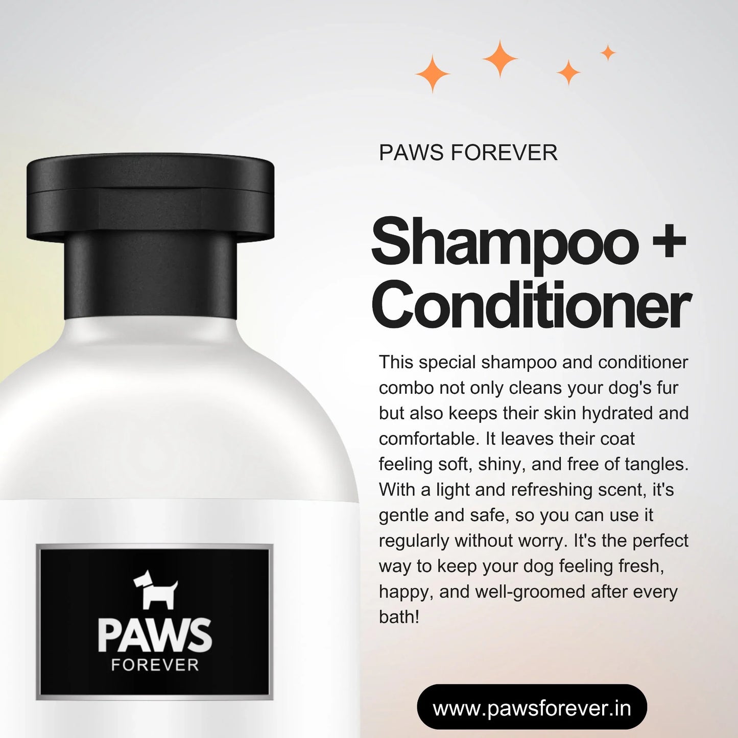 2in1 Pet Shampoo + Conditioner for Dogs and Cats